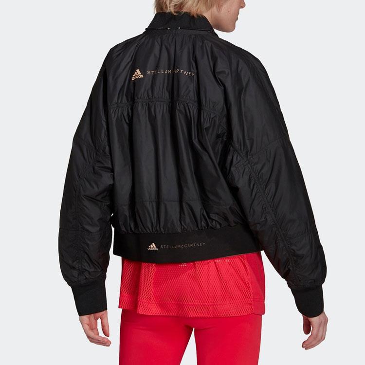 adidas Однотонная женская куртка-пилот с воротником-стойкой, черная GS1393