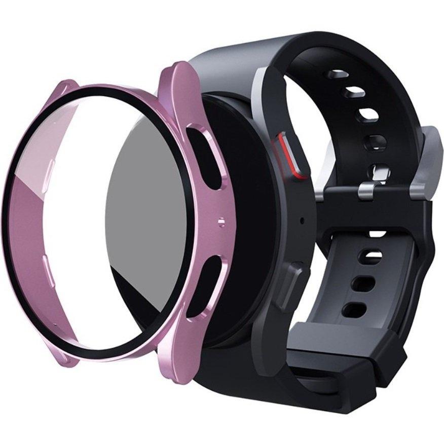 2in1 Case + Tempered Glass for Samsung Galaxy Watch 5 44mm, Rose Gold