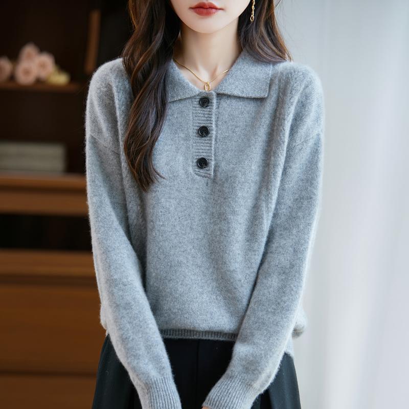 Женский кашемировый свитер Qinghe кашемир 30% кашемир 70% шерсть осенне-зимний пуловер теплый и модный