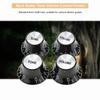 4Pcs Black Volume Control Knobs ABS And Aluminum Control Knobs Replacement  Electric Guitars