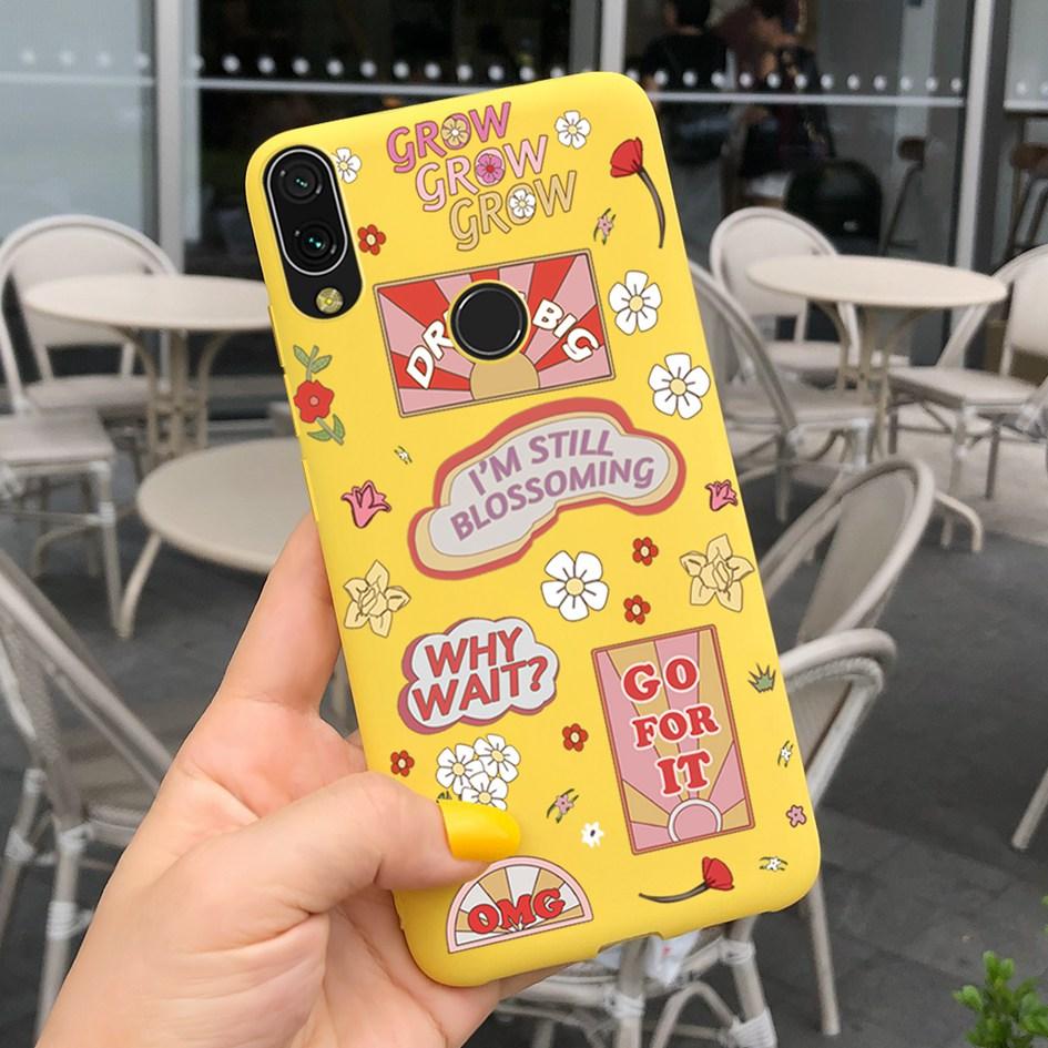 Мягкий чехол для Xiaomi Redmi Note 7 Чехол Funda для Redmi 7 7A Модный силиконовый чехол-подсолнух для Redmi Note7 Pro Задняя крышка