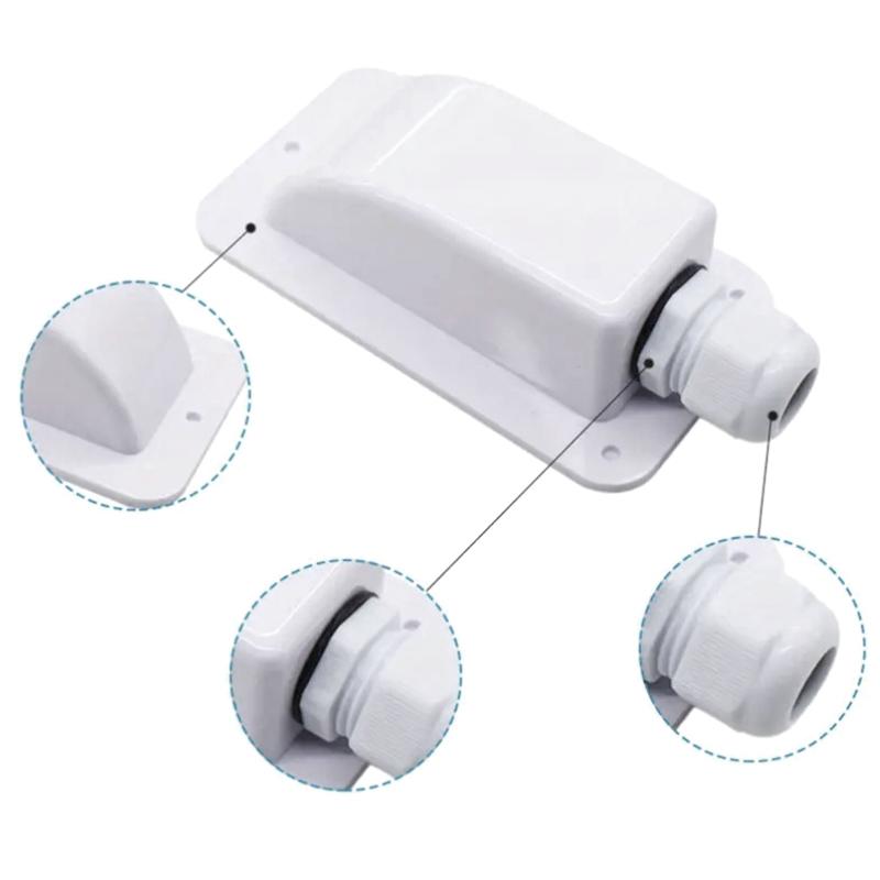 Двойной кабельный ввод Сальник для солнечной панели Крышный кабельный ввод Сальник Кабель Автодом Отверстие Автодом РВ Яхта Автомобильные аксессуары