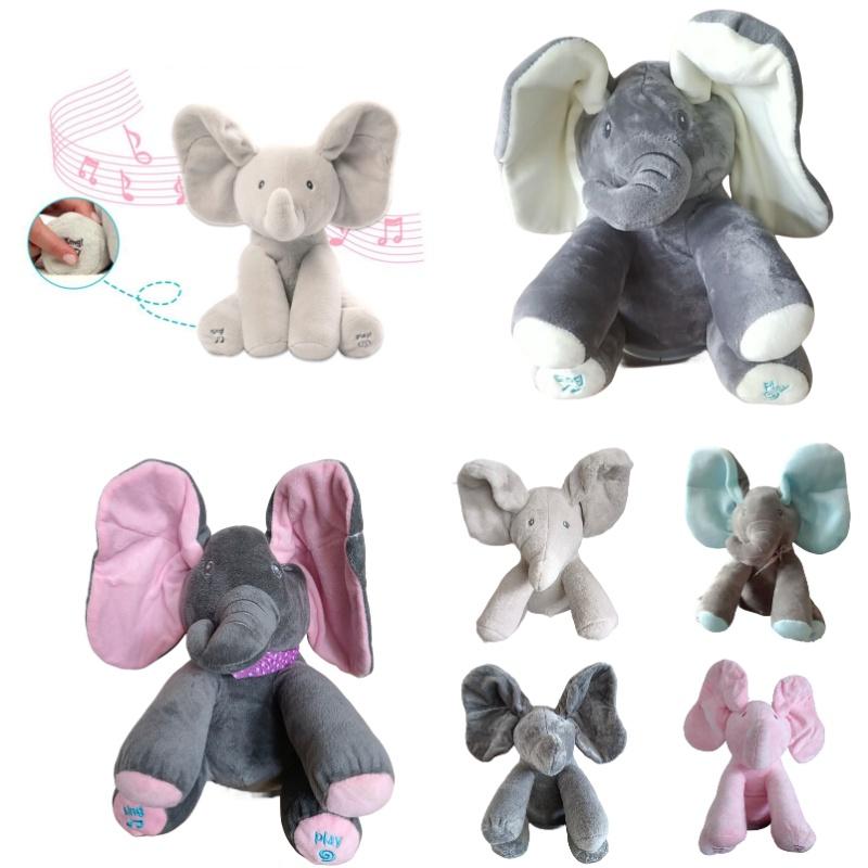 Adorable Elephant Plush Toy With Moving Ears Perfect Baby Gift