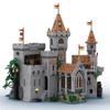 Средневековый замок мелкие детали MOC-160407 серия строительства домов сборка образовательные игрушки строительные блоки DIY творческий орна