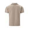 Summer Jacquard  Polo Shirt Simple Autumn Tops Fashionable Solid Color Lapel Men's Button Short Sleeve Polos Shirts
