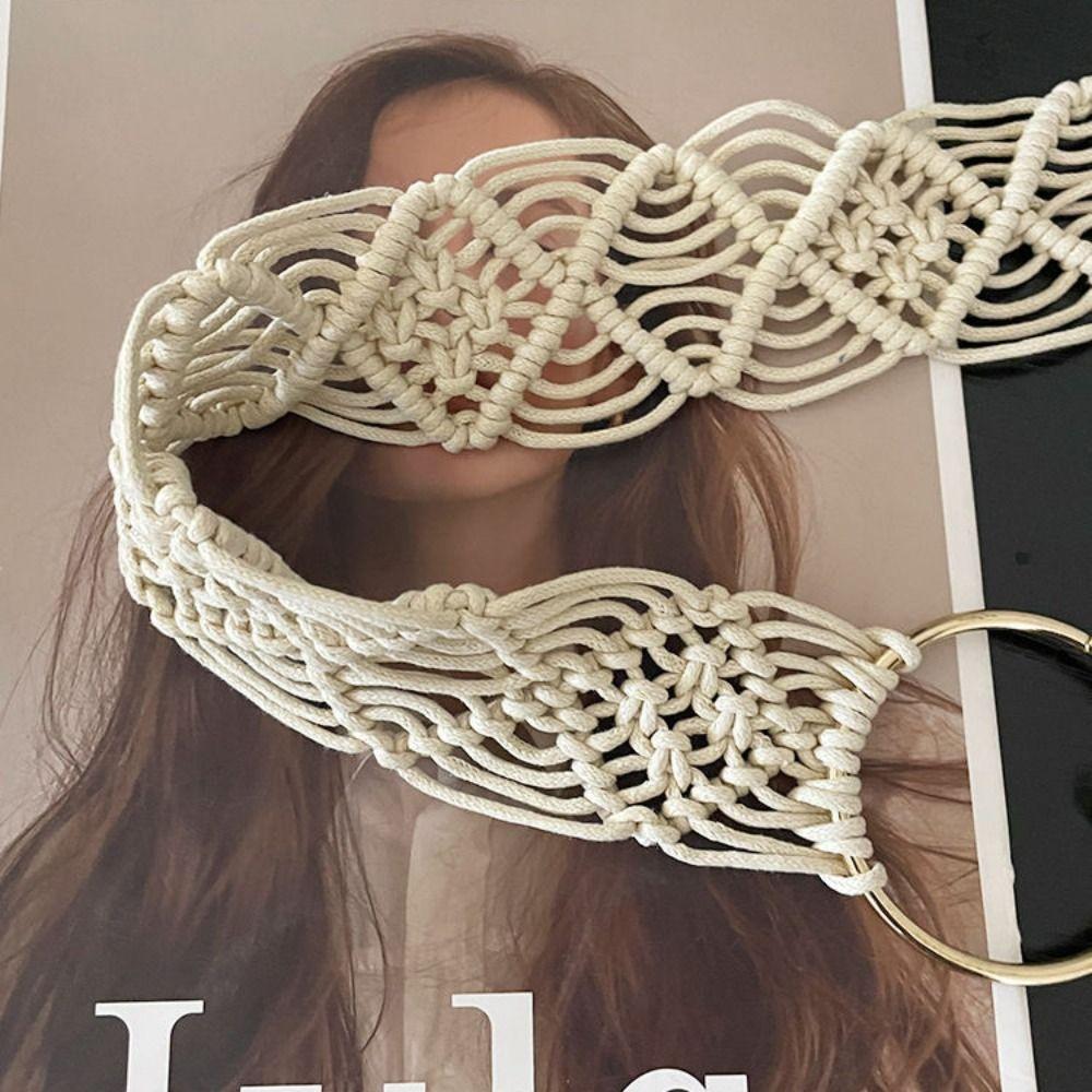 Waistband Ethnic Style Belt Hollow Tassel Waist Chain Simple Bohemian Belt Dress Decoration