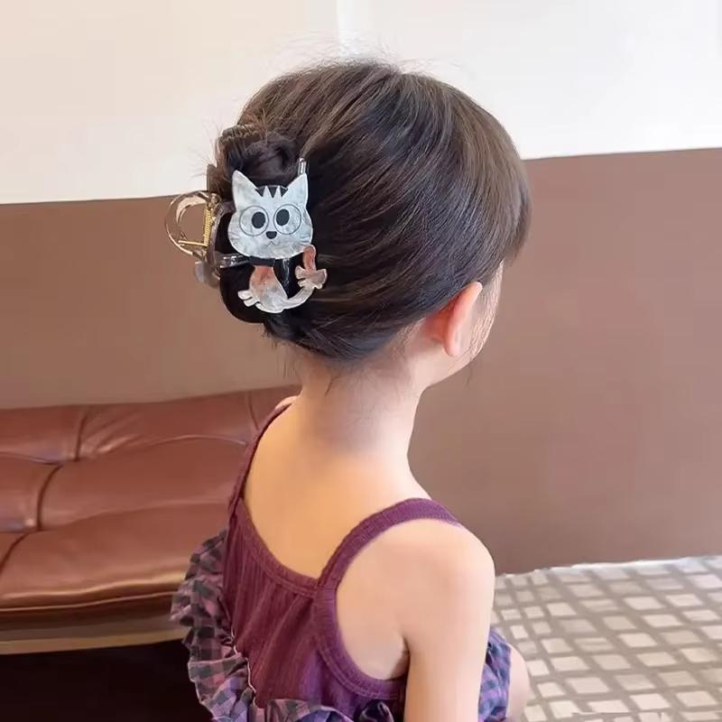 New Cute Cat Hair Claw Clip Girls Updo Barrettes Kids Women Clip Claw Clamp Headwear Girls Kids Hair Accessories