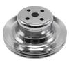 Хромированный Одноручьевой Шкив Для Ford 260 289 Mustang 1965-1966 Шкив Водяного Насоса SBF Малый Блок Одноручьевой Шкив Коленчатого Вала