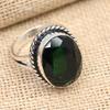Хром-диопсид-драгоценный камень из стерлингового серебра 925 пробы, свадебное ювелирное кольцо ручной работы