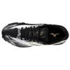 Mizuno Кроссовки для настольного тенниса Mizuno Wave Medal 8, удобная посадка, низкие, унисекс, Белый Черный 81GA258212