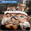Kpop music 3pcs K-pop music group Bedding set,Ideal for Bedroom, Dormitory,Including Duvet Cover And 2pcs Pillowcases,Fan gifts