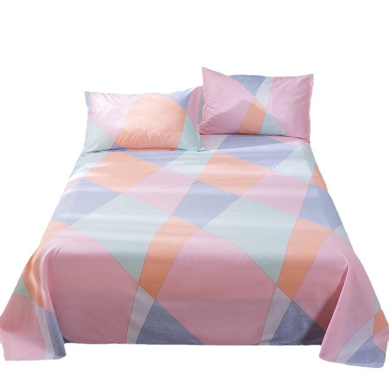 Bedsheet Four-piece Set, Pillowcase, Quilt Cover, Quilt Cover, Autumn Dormitory Washed Cotton Three-piece Set, Single Product Brushed