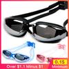 Women Myopia Adults Swimming Glasses For Myopia Swim Pool Clear Vision Waterproof Goggles Professional Diving Goggles Diving Men