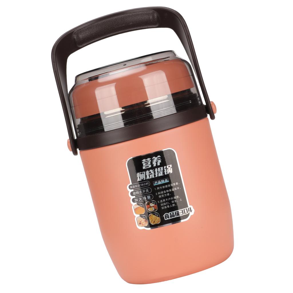 2 л 3-х уровневая изолированная банка для еды вакуумный изолированный пищевой контейнер из нержавеющей стали контейнер для супа термо