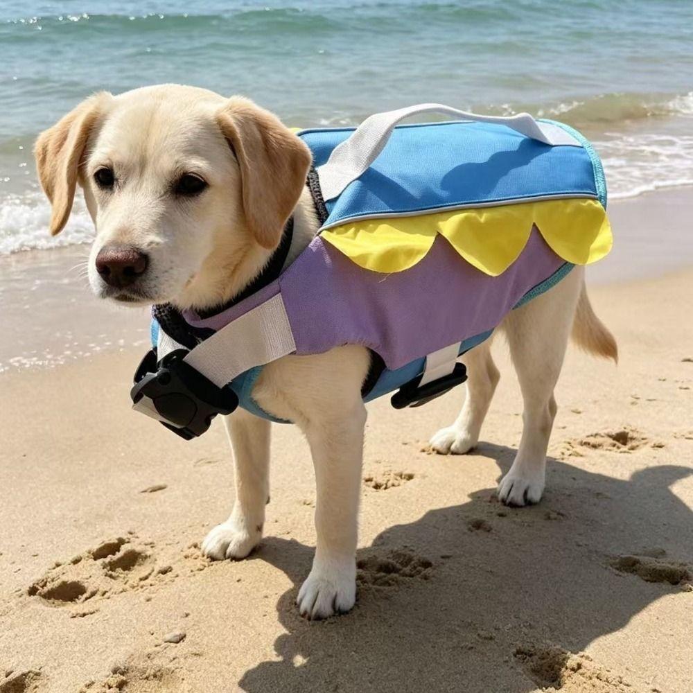 Enhanced Buoyancy Pet Life Vest Breathable Dog Flotation Vest Dog Life Jacket Swimming
