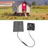 Black Solar Panel Fan Kit 2W, 6V Solar Powered Exhaust Fan  Plant Growing Area