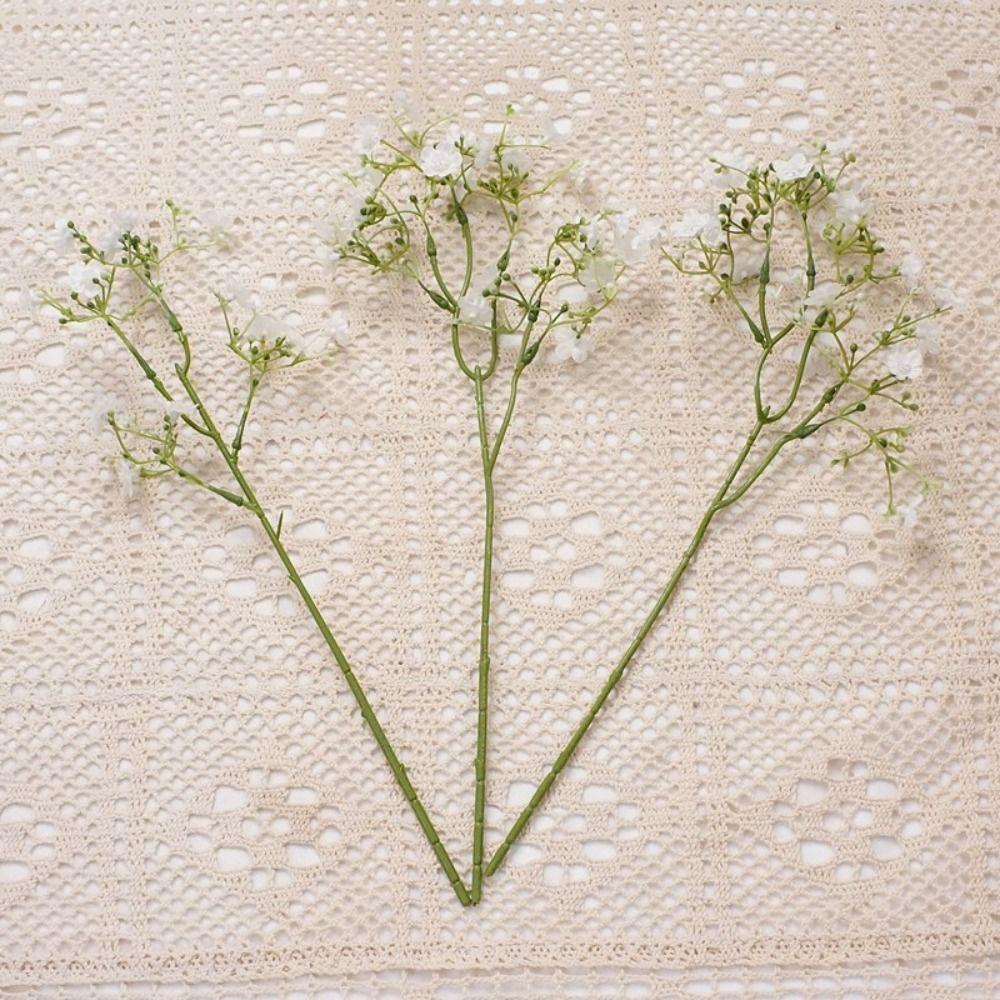 3Pcs Handmade Artificial Gypsophila Branches DIY Fake Flower  Birthday Party Gift