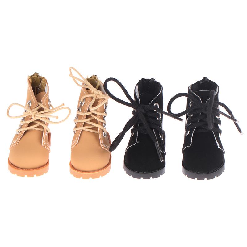1Pair 1/6 Dolls Shoes Martin Boots Diy Mini Shoes For Doll Accessories Toys