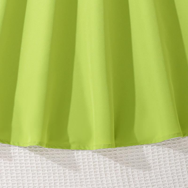 Платья для девочек 7-12 лет, летнее новое длинное платье, темпераментная талия, модная юбка-фонарик с широкими рукавами и широкими качелями