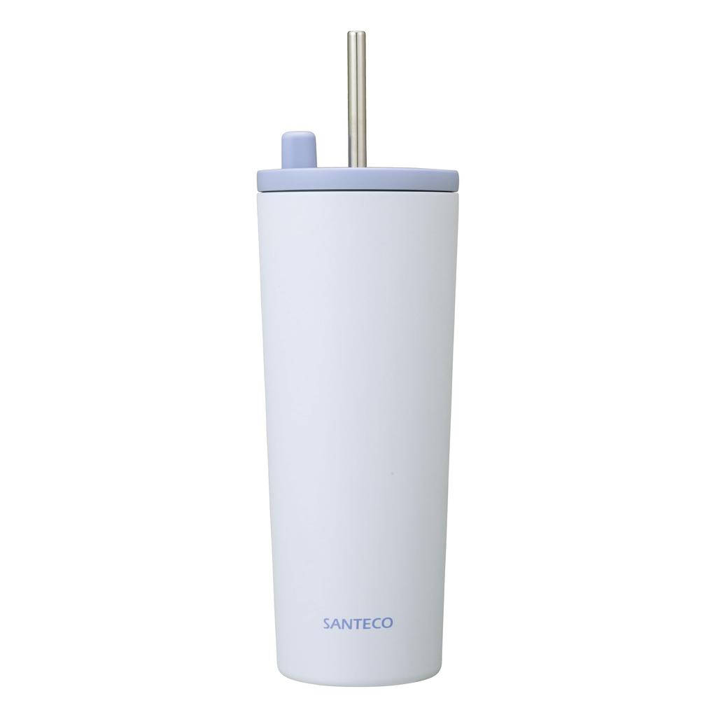 CB Japan ESCAPE PRO Tumbler with Fully Sealed Dishwasher Vacuum Stainless SANTECO 750, Blue, 750ml, Straw, Design, Safe, Insulated, Steel,