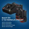 Bosch GBA 12V-2A GBA 12V-3A 12В аккумулятор, совместимый с литий-ионными электроинструментами Bosch 12В