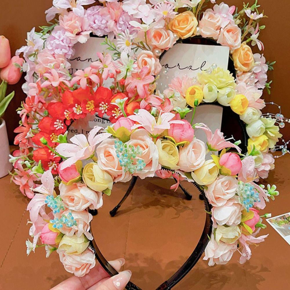 Cloth Quanzhou Head-pinned Flower Headdress Garland Simulation Flower Hair Band Hair Accessories Photograph Props