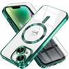 iPhone 14 Case, Electro MagSafe, Green + Screen Protector