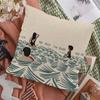 Beach Man Girl Surf Pillow Case Pillowcase Home Sofa Cushions Car Cushions Pillowcover Office Pillowshell Pillow
