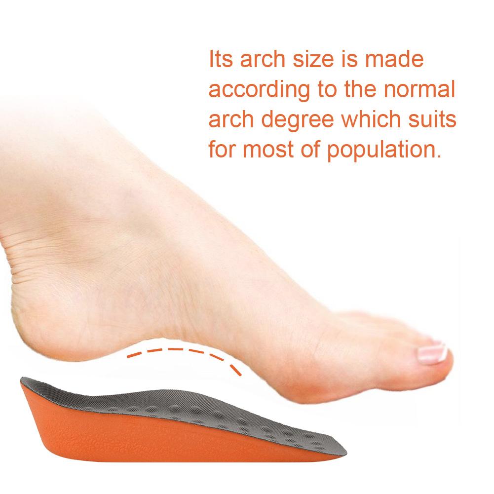 Invisible Height Increase Shock Absorbing Insoles Shock Insoles Insert Shoes Pad Big Size