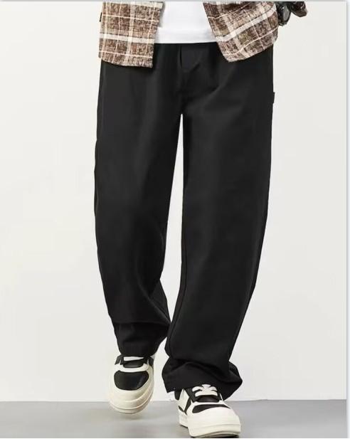 Новые мужские повседневные брюки летние свободные прямые комбинезоны модные все подходящие брюки