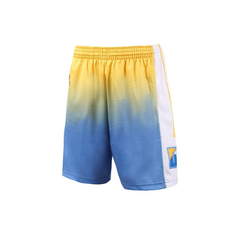 Mitchell Ness Basketball Shorts Men's Blue Moderate Straight Fit Pants SMSH4280-DNU06PPPYWBL