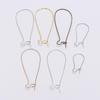 Korean Style Large Teardrop U-Shaped Ear Hooks for DIY Jewelry Making