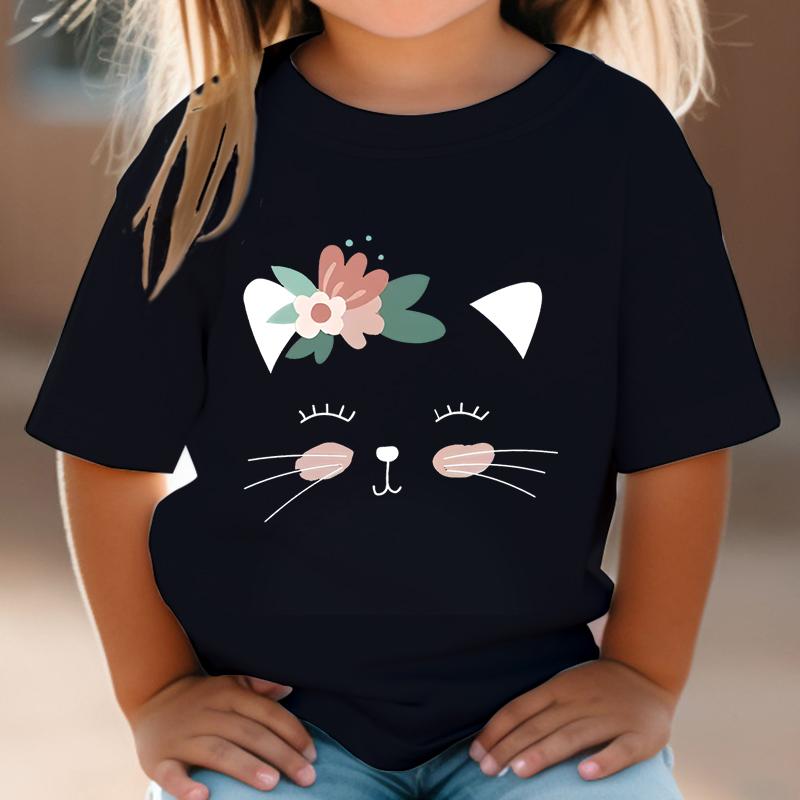 Футболка с изображением котят Kitten Nuggets Fast Food Cat Футболки для девочек Детские модные футболки Забавные футболки с изображением котов Футболки с рисунками из мультфильмов для мальчиков Одежда