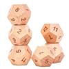 12-Sided Wooden Decision Dice for Date Night Christmas Stocking Stuffer Gift for Couples Food Choice Game for Valentine's Anniversary