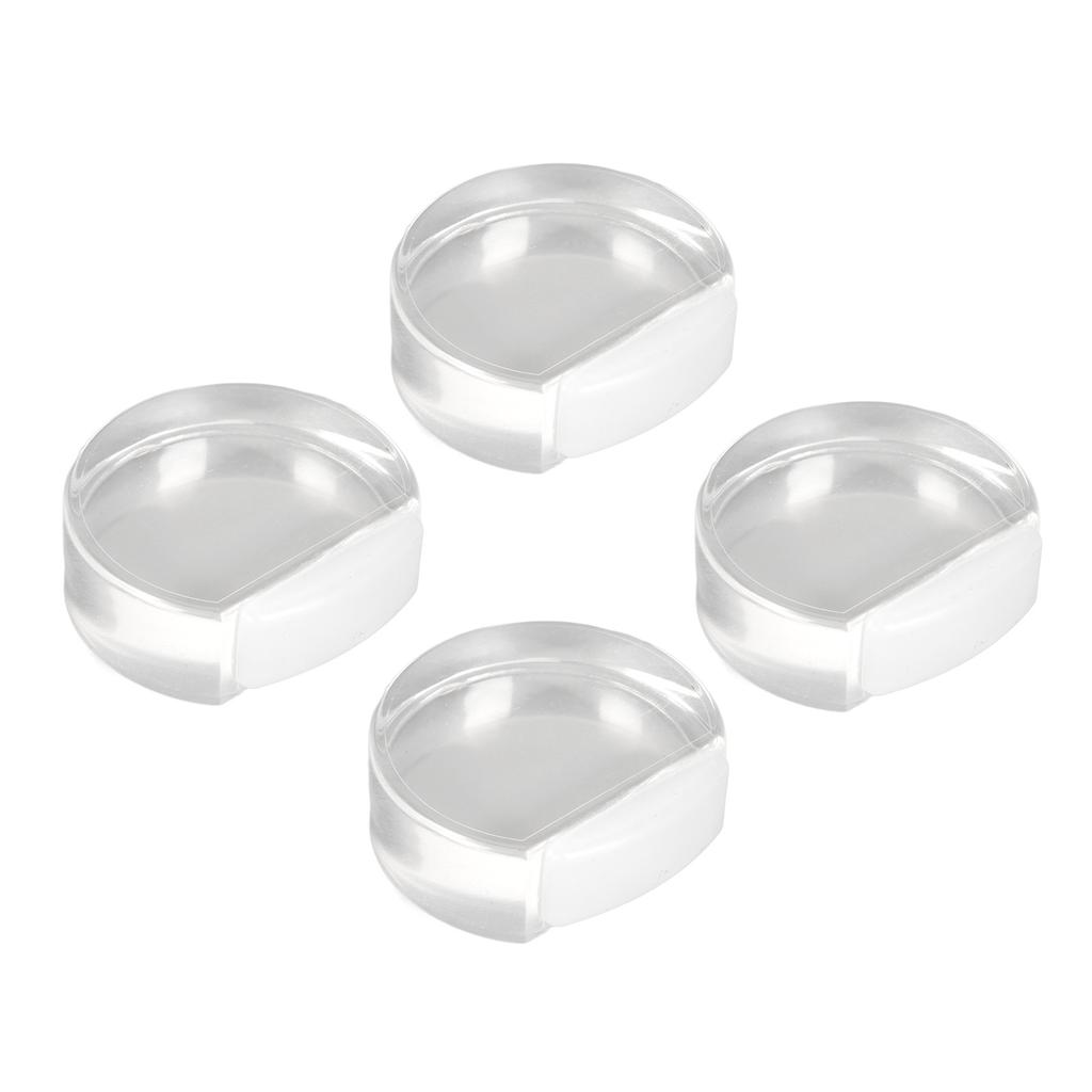 4 шт. Прозрачный дверной стопор, мягкий акриловый дверной держатель, предотвращает удар пола о дверной буфер для спальни 