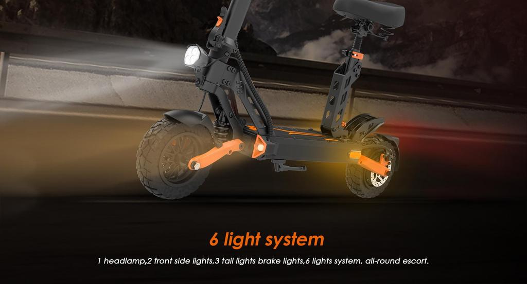 Складной электрический самокат KuKirin G2 Pro, двигатель 600 Вт, аккумулятор 48 В 15,6 Ач, максимальная скорость 45 км/ч, запас хода 58 км, 9-дюймовые колеса