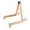 Ukulele Stand Wood Guitar Rack A-Frame Style Standing Musical Instrument Holder with Smooth Side for Ukuleles Violins