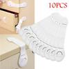 10Pcs Baby Safety Latch Drawer Webbing Safety Lock Multifunctional Protection Cloth Belt Lock Drawer Lock Cabinet Door Locks