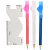 Portable Sewing Metal Ruler Manual Caliper Tailor Pen with Brush Sewing Machine Accessories
