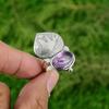 Natural African Amethyst Multi Stone Bird Adjustable Ring 925 Silver