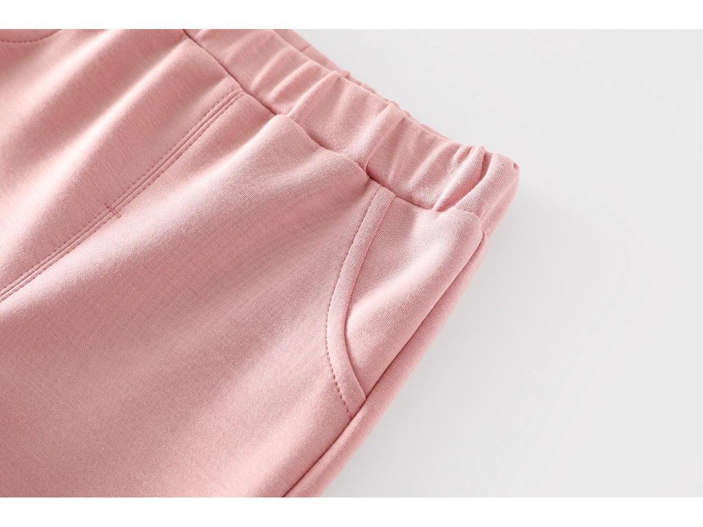 Осенние брюки-клеш для девочек в корейском стиле с дизайном в виде сердечек