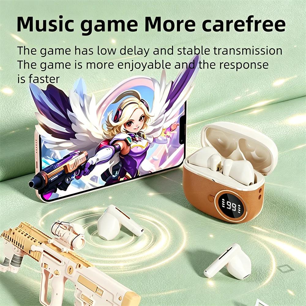 Xiaomi True Wireless In-Ear Earphones Stylish Simple Leather Long Battery Life Sports Earplugs Low-Delay TWS Bluetooth Fone Headphones