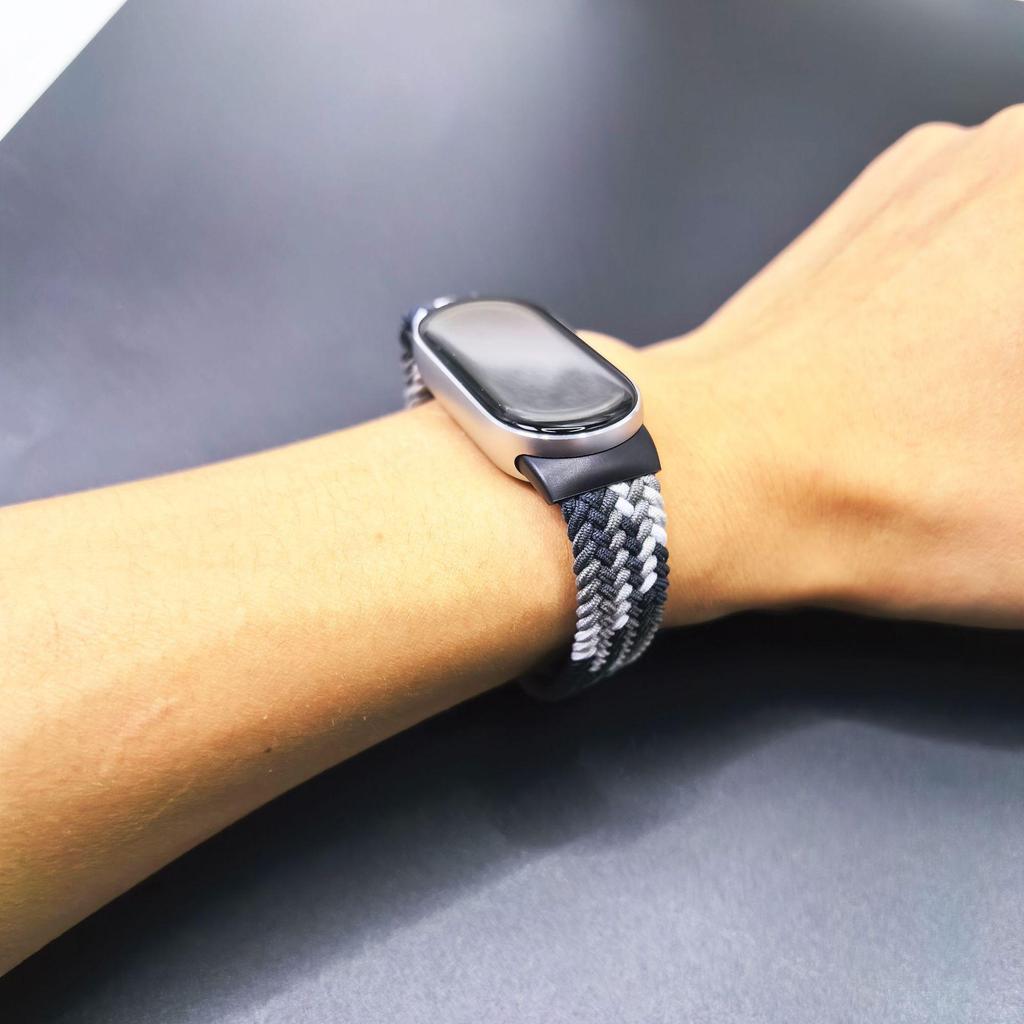 Нейлоновый плетеный ремешок Xiaomi Band 10 со встроенной магнитной застежкой, совместим с Xiaomi 9/8.