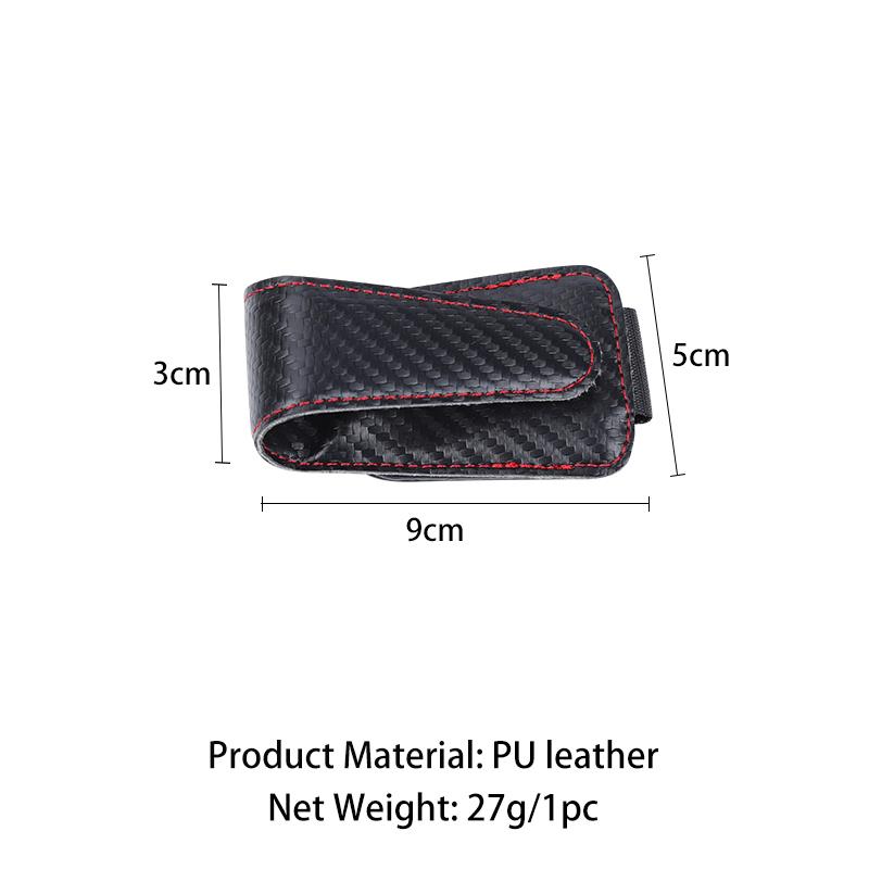 1Pc Car Specific Glasses Clip Leather Ticket Holder Sticker For Alfa Romeo 159 Giulietta Giulia 147 Mito 156 166 GT Stelvio F1XS7