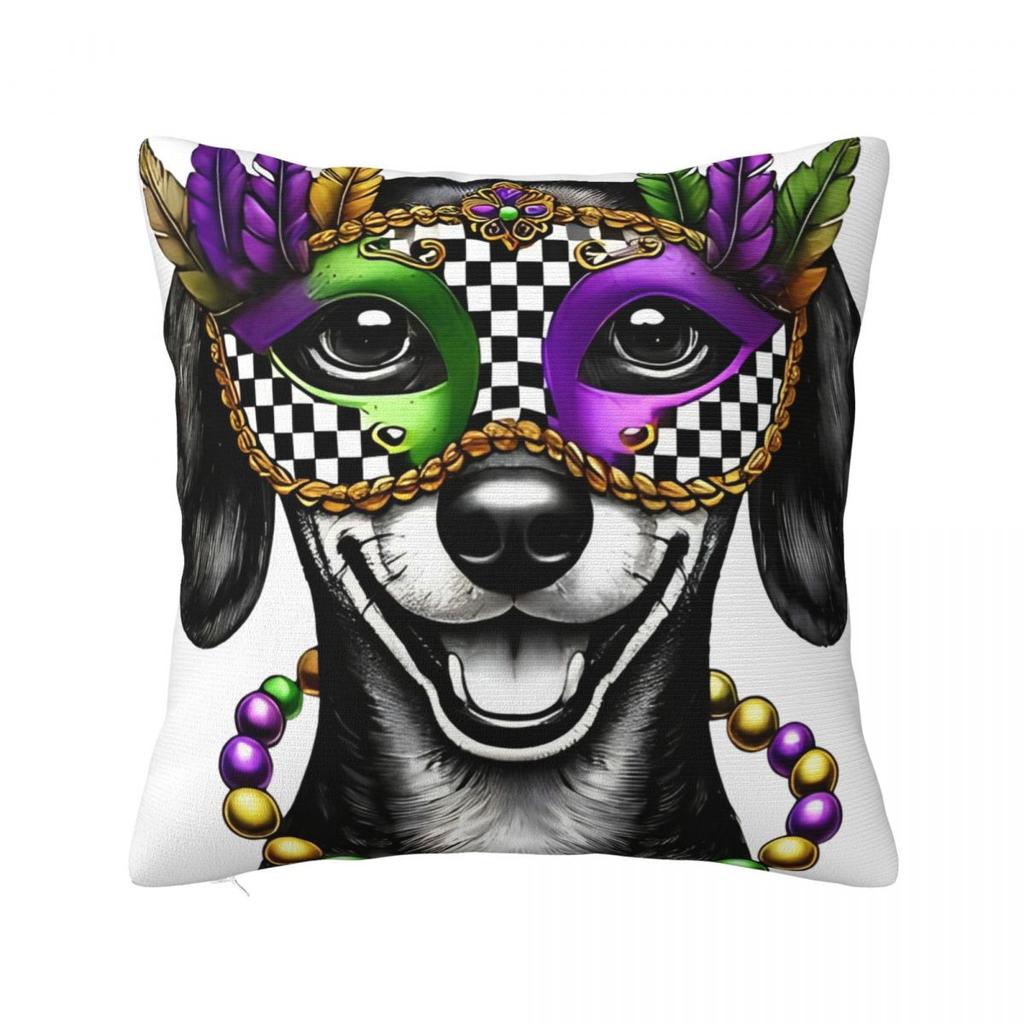 Cute White German Badger Dog Dachshund Pillowcase Cushion Cover Decoration Gift for Animal Dogs Lover Pillow Case Cover Sofa