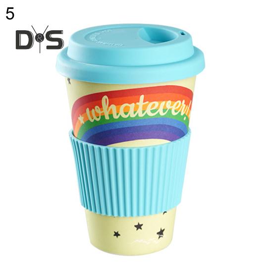 470 мл кофейная кружка, дизайнерская изоляция, бамбуковое волокно, разлагаемая чашка для воды для путешествий