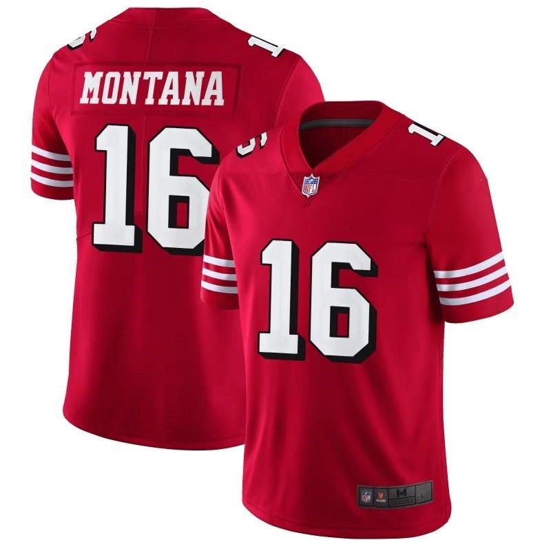 Mens NFL San Francisco 49ers Short Sleeve Jersey Embroidered Team Apparel Fan Wear Sports Gear