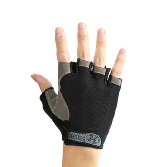 1 пара спортивных велосипедных перчаток с мягкой подкладкой, с полупальцами