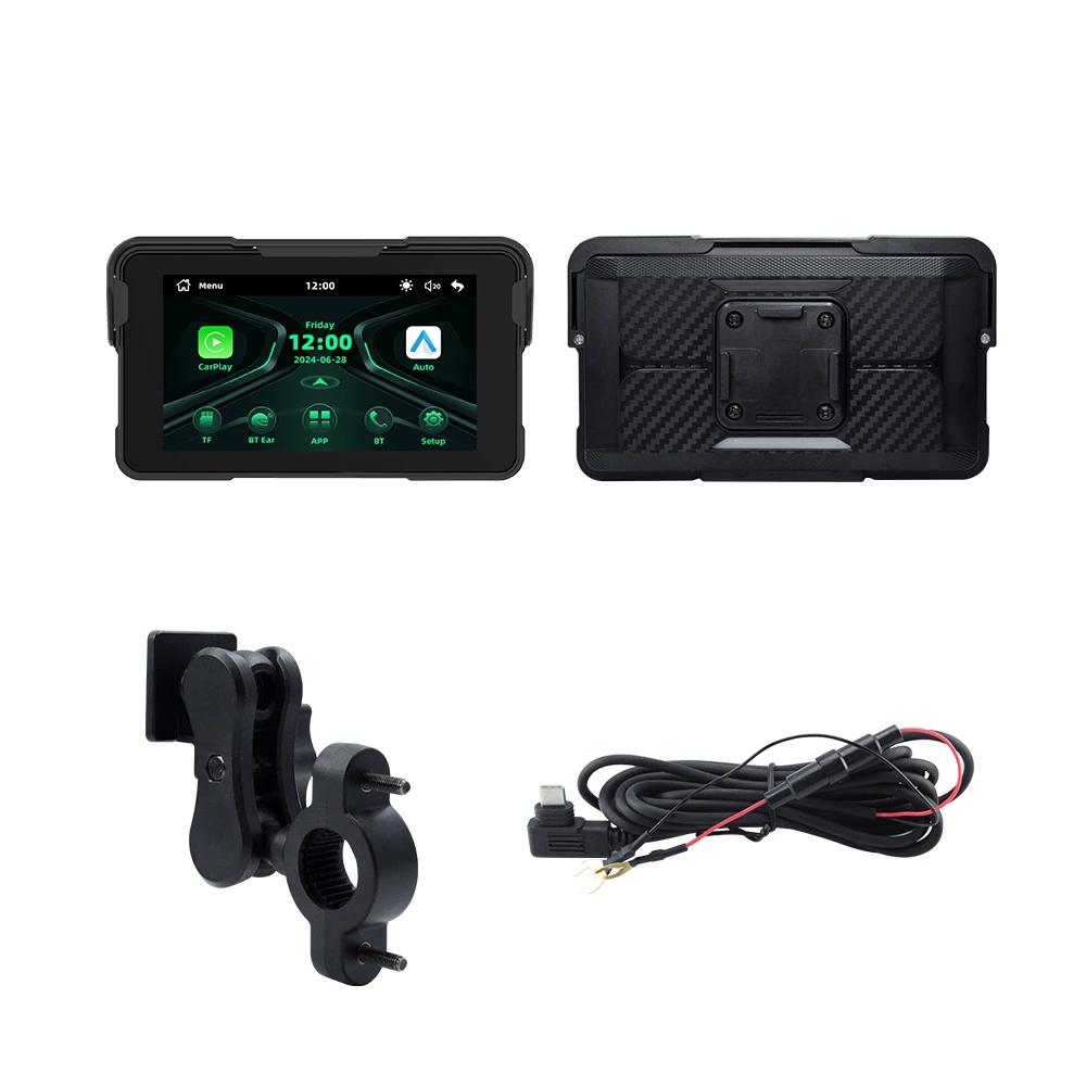 5-дюймовый мотоциклетный беспроводной CarPlay и Android Auto съемный мотоциклетный приборный щиток водонепроницаемый экран GPS-навигации цифровой дисплей