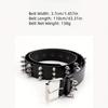 1pc Fashionable And Versatile Women's Cool Punk Style Rivet Decoration Leather Goth Rock Wild Adjustable Black Belt